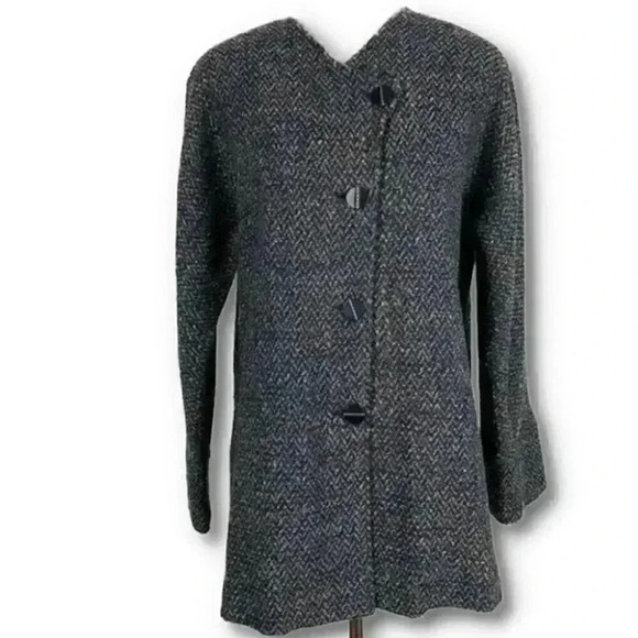 Vtg Hoang Nguyen blazer size 8 lagenlook 45% wool - Picture 10 of 10